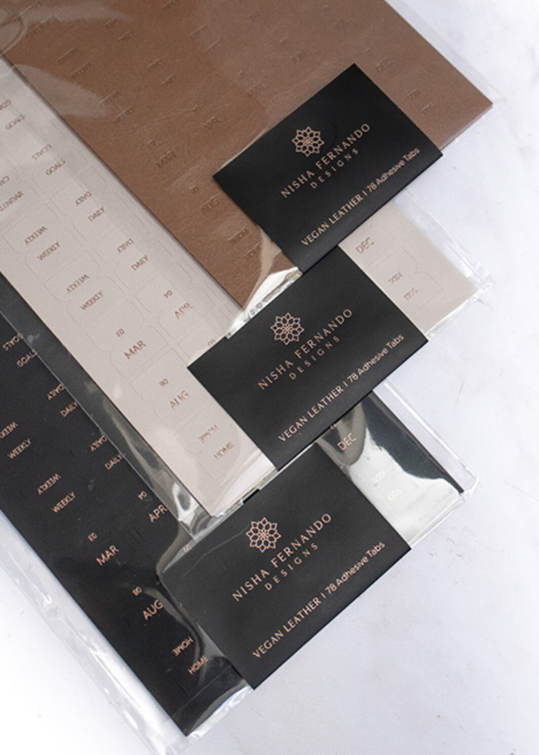Vegan Leather Adhesive Tabs